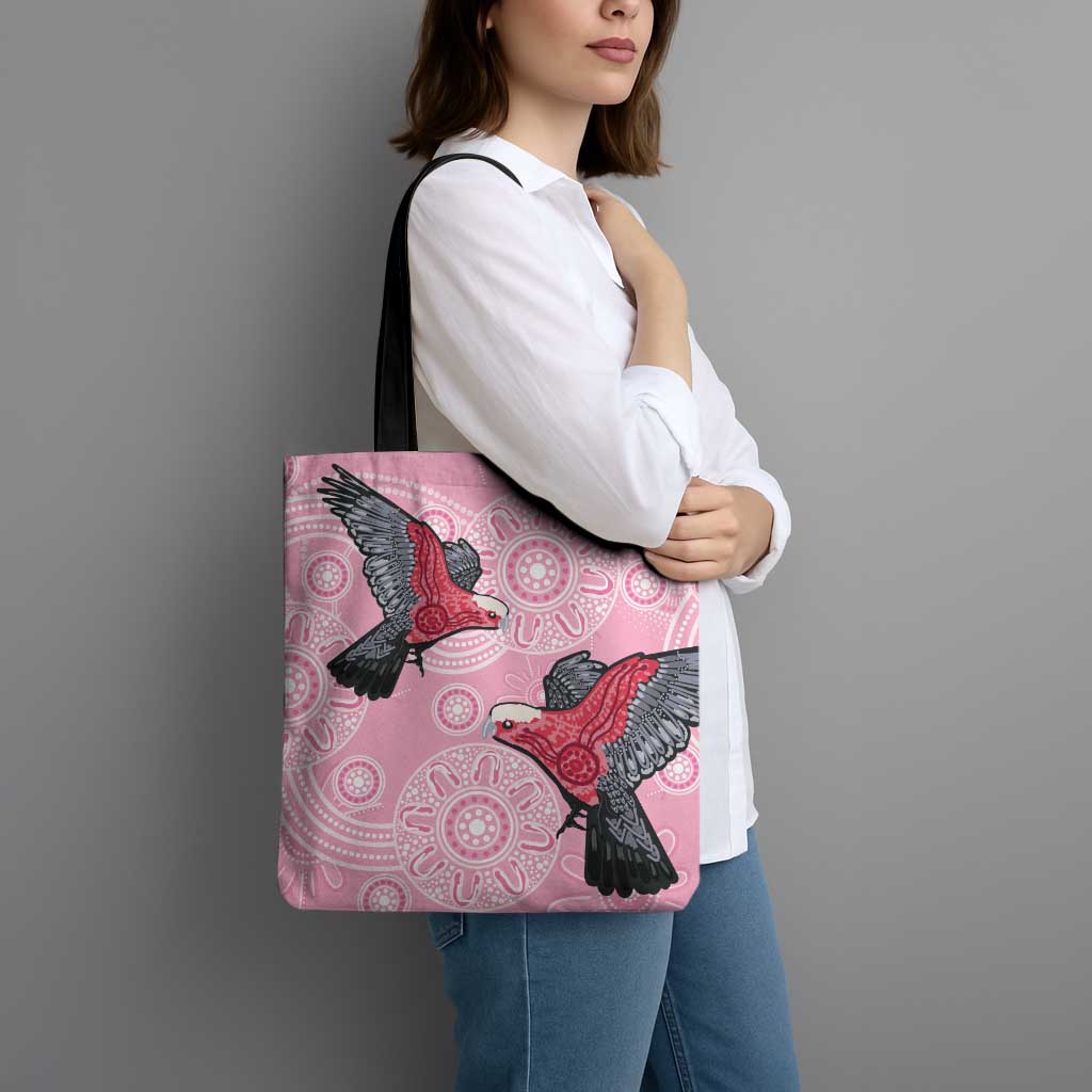 Pink Galah Aussie Aboriginal Tote Bag Soaring High - Aussie Hoodie