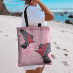 Pink Galah Aussie Aboriginal Tote Bag Soaring High - Aussie Hoodie