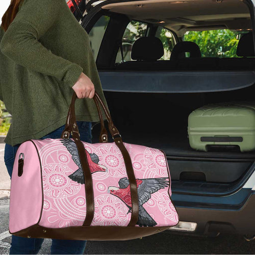 Pink Galah Aussie Aboriginal Travel Bag Soaring High - Aussie Hoodie