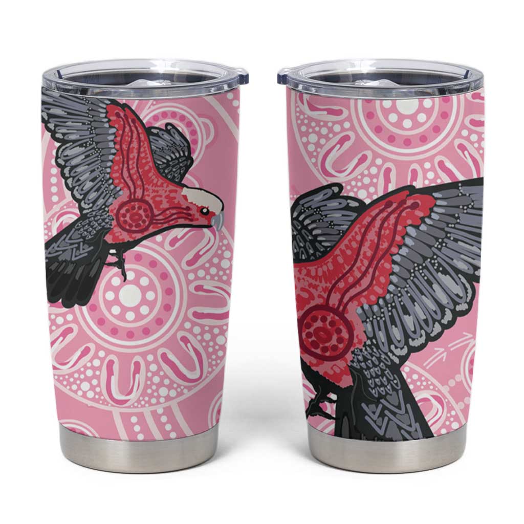 Pink Galah Aussie Aboriginal Tumbler Cup Soaring High - Aussie Hoodie