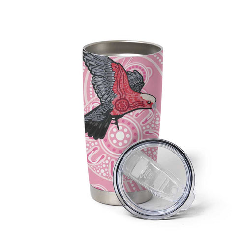 Pink Galah Aussie Aboriginal Tumbler Cup Soaring High - Aussie Hoodie