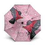 Pink Galah Aussie Aboriginal Umbrella Soaring High - Aussie Hoodie