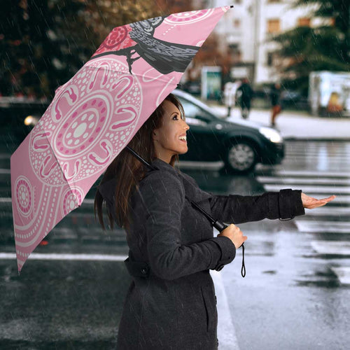 Pink Galah Aussie Aboriginal Umbrella Soaring High - Aussie Hoodie