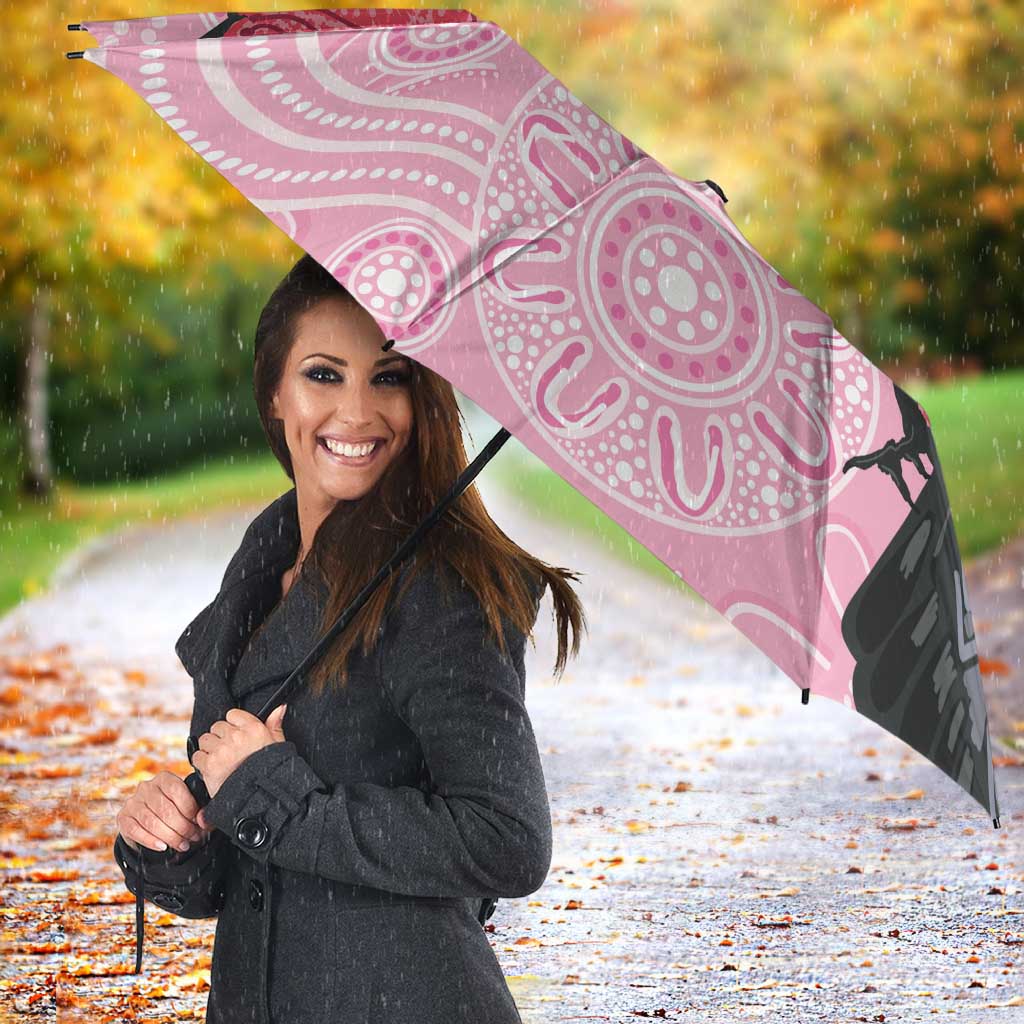 Pink Galah Aussie Aboriginal Umbrella Soaring High - Aussie Hoodie