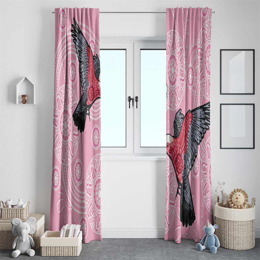 Pink Galah Aussie Aboriginal Window Curtain Soaring High - Aussie Hoodie