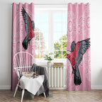 Pink Galah Aussie Aboriginal Window Curtain Soaring High - Aussie Hoodie