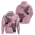 Pink Galah Aussie Aboriginal Zip Hoodie Soaring High - Aussie Hoodie