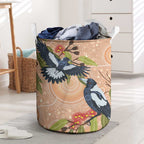 Magpies On Eucalyptus Australia Aboriginal Laundry Basket - Aussie Hoodie