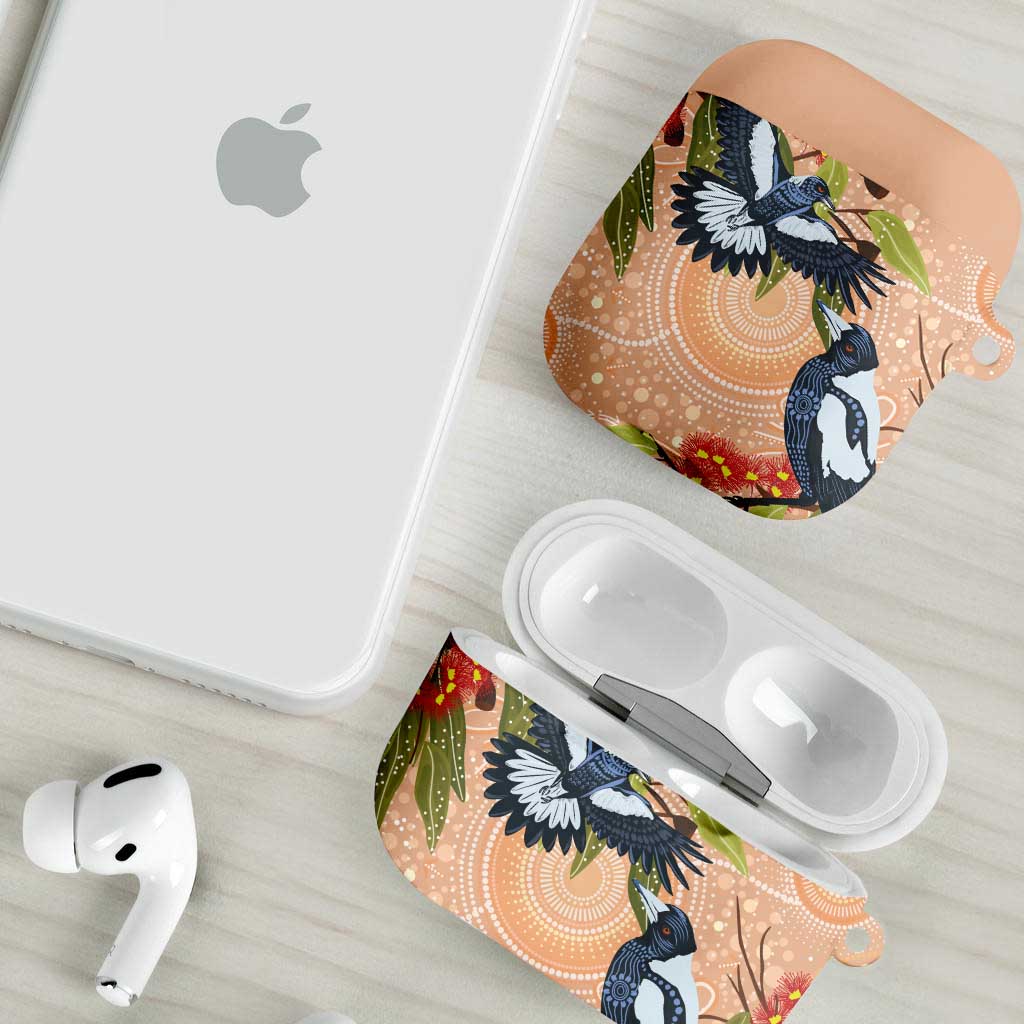 Magpies On Eucalyptus Australia Aboriginal AirPods Case - Aussie Hoodie