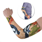 Magpies On Eucalyptus Australia Aboriginal Arm Sleeves - Aussie Hoodie