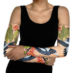 Magpies On Eucalyptus Australia Aboriginal Arm Sleeves - Aussie Hoodie