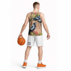 Magpies On Eucalyptus Australia Aboriginal Basketball Jersey - Aussie Hoodie