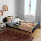 Magpies On Eucalyptus Australia Aboriginal Bedding Set - Aussie Hoodie