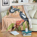 Magpies On Eucalyptus Australia Aboriginal Blanket - Aussie Hoodie