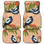 Magpies On Eucalyptus Australia Aboriginal Car Mats - Aussie Hoodie
