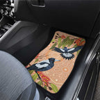 Magpies On Eucalyptus Australia Aboriginal Car Mats - Aussie Hoodie