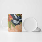 Magpies On Eucalyptus Australia Aboriginal Ceramic Mug - Aussie Hoodie
