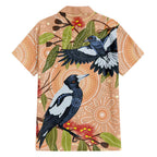 Magpies On Eucalyptus Australia Aboriginal Family Matching Long Sleeve Bodycon Dress and Hawaiian Shirt - Aussie Hoodie