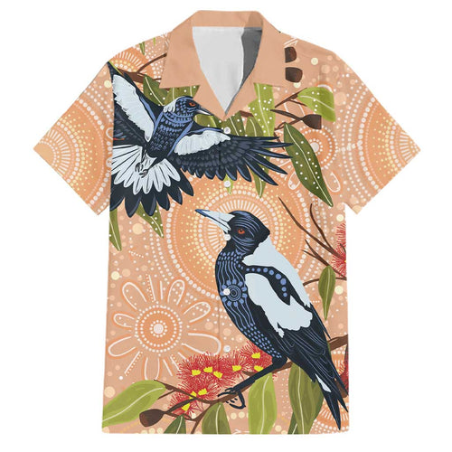 Magpies On Eucalyptus Australia Aboriginal Family Matching Mermaid Dress and Hawaiian Shirt - Aussie Hoodie
