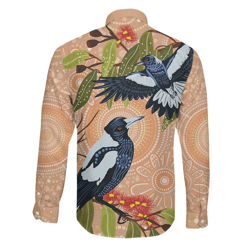 Magpies On Eucalyptus Australia Aboriginal Family Matching Mermaid Dress and Hawaiian Shirt - Aussie Hoodie