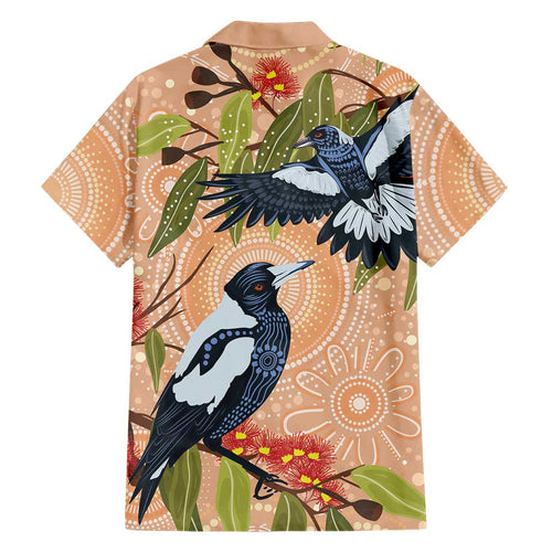 Magpies On Eucalyptus Australia Aboriginal Family Matching Summer Maxi Dress and Hawaiian Shirt - Aussie Hoodie