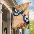 Magpies On Eucalyptus Australia Aboriginal Garden Flag - Aussie Hoodie
