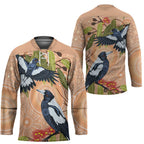 Magpies On Eucalyptus Australia Aboriginal Hockey Jersey - Aussie Hoodie
