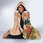 Magpies On Eucalyptus Australia Aboriginal Hooded Blanket - Aussie Hoodie