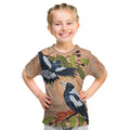 Magpies On Eucalyptus Australia Aboriginal Kid T Shirt - Aussie Hoodie