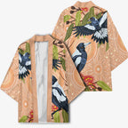 Magpies On Eucalyptus Australia Aboriginal Kimono - Aussie Hoodie