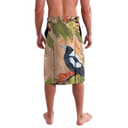 Magpies On Eucalyptus Australia Aboriginal Lavalava - Aussie Hoodie