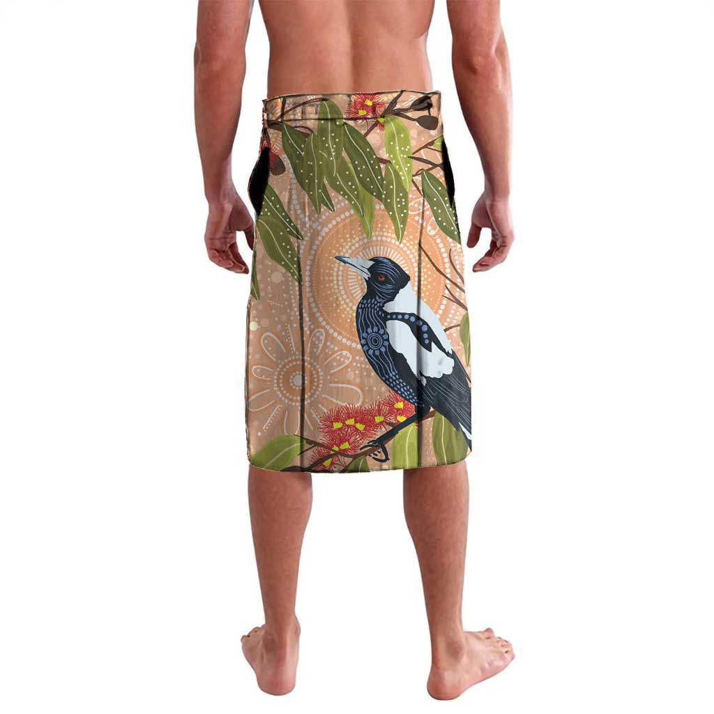 Magpies On Eucalyptus Australia Aboriginal Lavalava - Aussie Hoodie