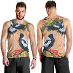Magpies On Eucalyptus Australia Aboriginal Men Tank Top - Aussie Hoodie