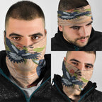 Magpies On Eucalyptus Australia Aboriginal Neck Gaiter - Aussie Hoodie
