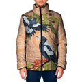 Magpies On Eucalyptus Australia Aboriginal Padded Jacket - Aussie Hoodie