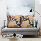 Magpies On Eucalyptus Australia Aboriginal Pillow Cover - Aussie Hoodie