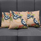 Magpies On Eucalyptus Australia Aboriginal Pillow Cover - Aussie Hoodie