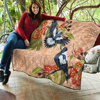 Magpies On Eucalyptus Australia Aboriginal Quilt - Aussie Hoodie