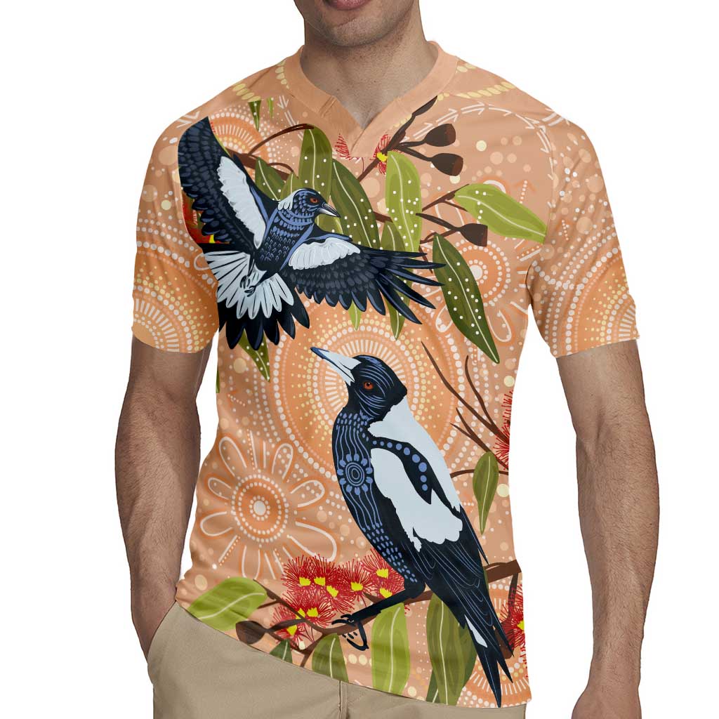Magpies On Eucalyptus Australia Aboriginal Rugby Jersey - Aussie Hoodie