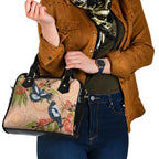 Magpies On Eucalyptus Australia Aboriginal Shoulder Handbag - Aussie Hoodie