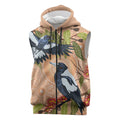 Magpies On Eucalyptus Australia Aboriginal Sleeveless Zip Hoodie LT7