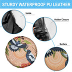 Magpies On Eucalyptus Australia Aboriginal Spare Tire Cover - Aussie Hoodie