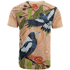 Magpies On Eucalyptus Australia Aboriginal T Shirt - Aussie Hoodie