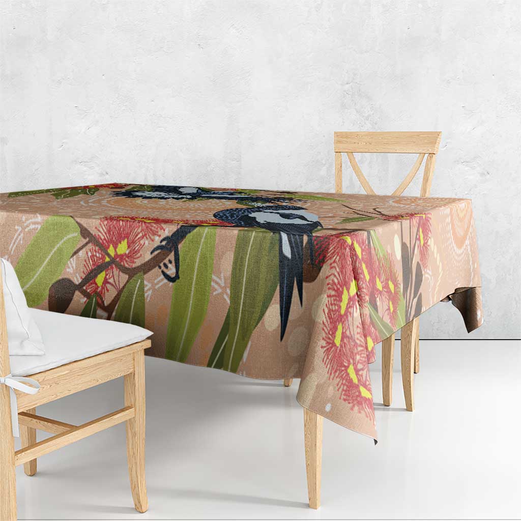 Magpies On Eucalyptus Australia Aboriginal Tablecloth - Aussie Hoodie