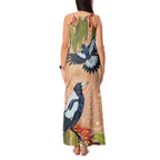 Magpies On Eucalyptus Australia Aboriginal Tank Maxi Dress - Aussie Hoodie