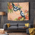 Magpies On Eucalyptus Australia Aboriginal Tapestry - Aussie Hoodie