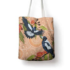 Magpies On Eucalyptus Australia Aboriginal Tote Bag - Aussie Hoodie