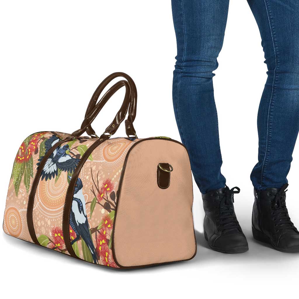 Magpies On Eucalyptus Australia Aboriginal Travel Bag - Aussie Hoodie