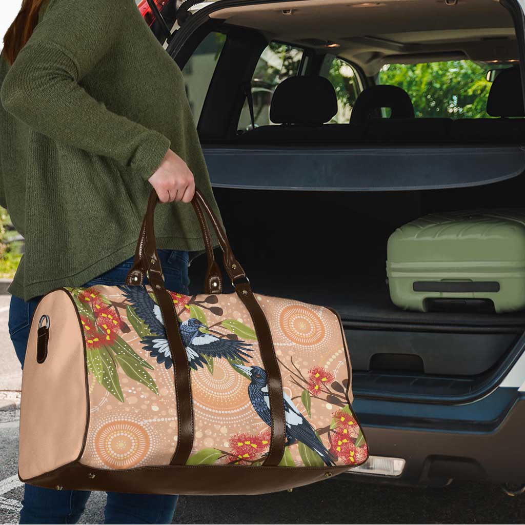Magpies On Eucalyptus Australia Aboriginal Travel Bag - Aussie Hoodie