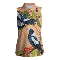 Magpies On Eucalyptus Australia Aboriginal Women Sleeveless Polo Shirt - Aussie Hoodie